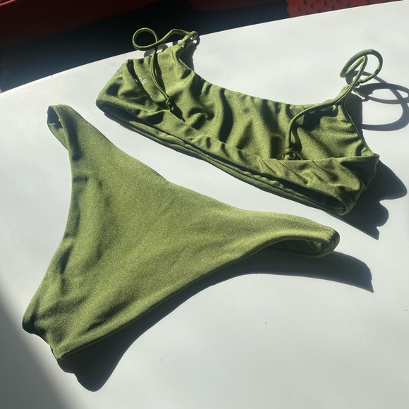 JADE SWIM olive green bikini - Picture 4 of 5